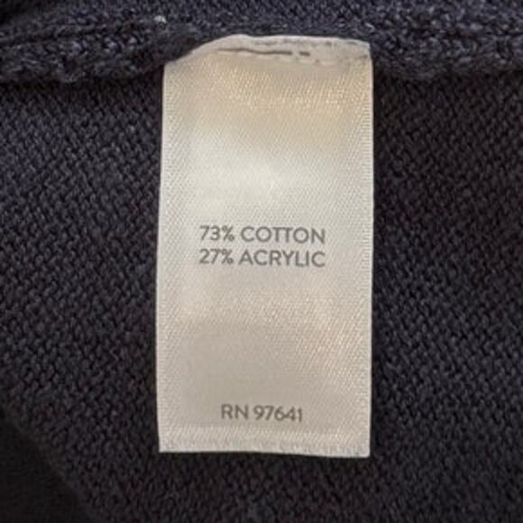 J JILL Notch Lapel Patch Pockets Textured Sweater Jacket 2X Coastal Transitional - Picture 6 of 7